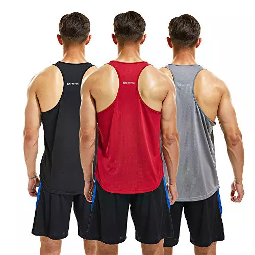frueo 3 Pack Camiseta de Tirantes Deportiva Hombre