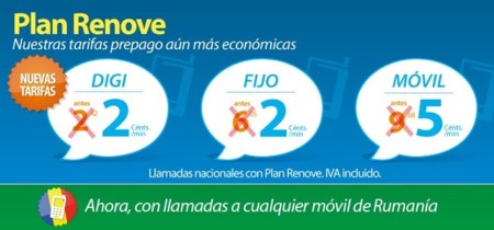 Digi mobil rebaja su tarifa prepago y los bonos de minutos podrán utilizarse para llamar a Rumanía