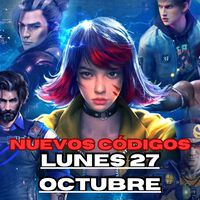 Códigos Free Fire Max hoy Lunes 27 de Octubre con recompensas gratuitas 