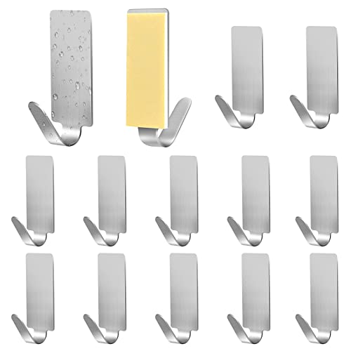 Faburo Gancho adhesivo de pared, 12 unidades