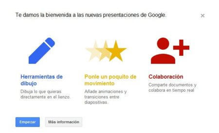 google renueva la aplicación de presentaciones de google docs