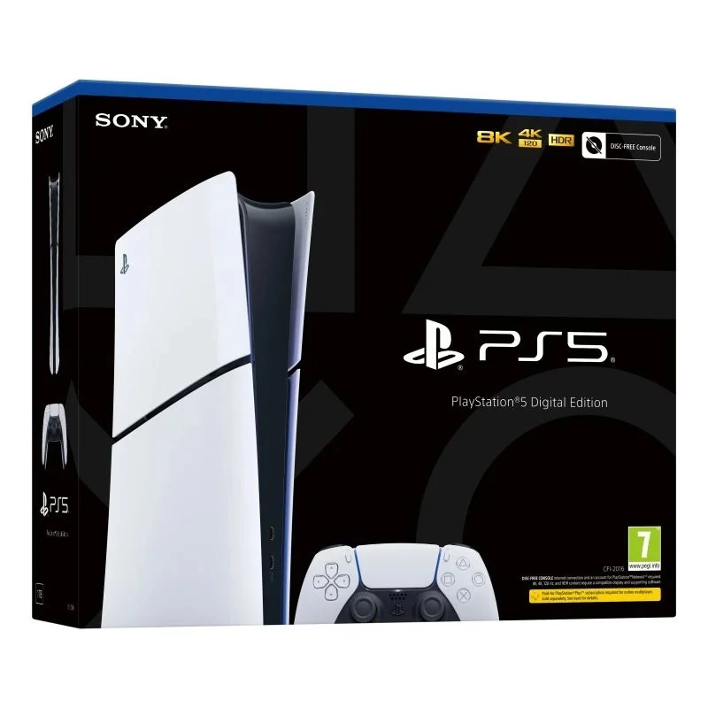 Sony PlayStation 5 Slim Digital Chasis E + Sony Unidad de Disco para PlayStation