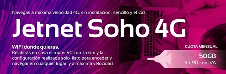 Jetnet dobla los gigas de todas su tarifas y estrena servicio con 50 GB para el hogar