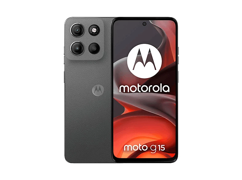 Móvil - Motorola Moto g15, Gris, 128 GB, 8 GB RAM, 6.72" LCD, MediaTek Helio G81