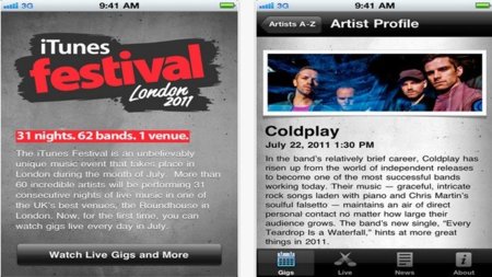 El iTunes Festival 2011 de Londres será retransmitido en streaming a los terminales móviles de Apple