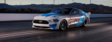 El Ford Mustang Super Cobra Jet 1800 es un eléctrico exclusivo para arrancones con 1,800 hp