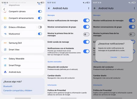 Notificaciones Android Auto
