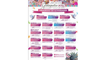 Ctividades Guelaguetza 2026