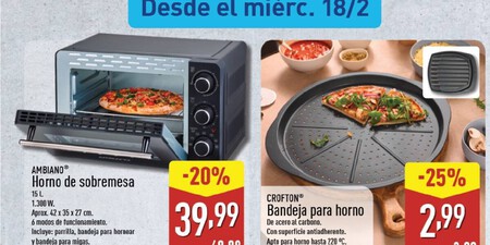 Horno De Sobremesa Aldi