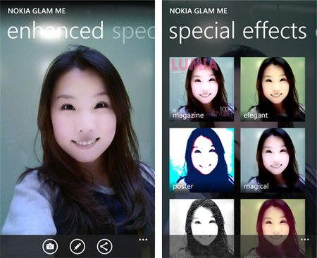 Nokia Glam Me, autorretratos perfectos en Windows Phone 8