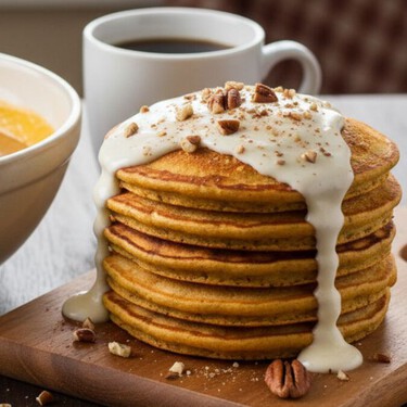 Cuánta masa necesitas para preparar hot cakes de pumpkin spice para 4 personas