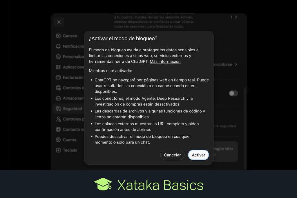 Modo bloqueo de ChatGPT: qué es, para qué sirve, quién puede