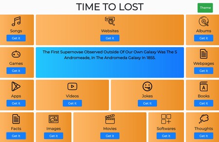 Time To Lost es una web para encontrar software, juegos, canciones, libros y más: ideal para superar el aburrimiento