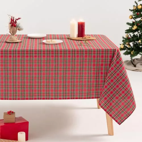 GAMUSI Mantel Mesa Rectangular Navidad 140x240 cm