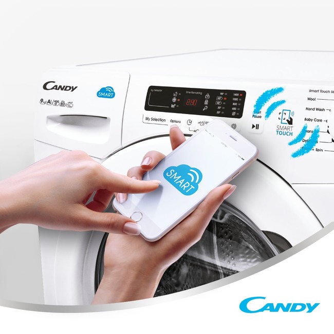 Lavadora Candy Smart Touch, con NFC que permite conectar nuestro móvil ...