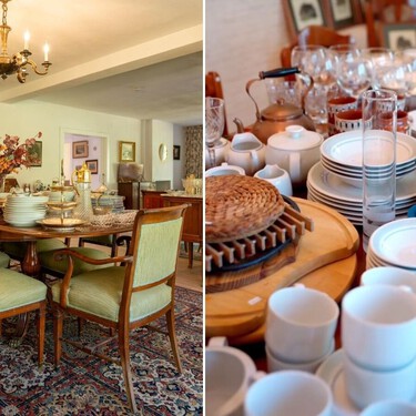 Este fin de semana vacían una casa en Majadahonda y organizan un mercadillo abierto al público con muebles, vajillas y antigüedades