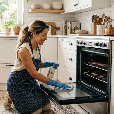 Dile adiós a la grasa pegada sin químicos: el truco de reposo nocturno para dejar tu horno como nuevo
