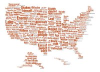 Mapa de los nombres nativos de Estados Unidos