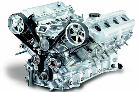 Bloque motor en un motor de combustión interna