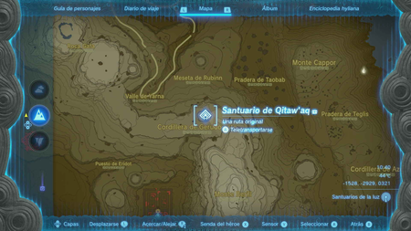 Zelda TOTK Qita'waq ubicación