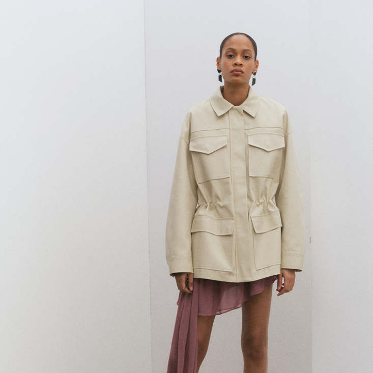 Parka oversize bolsillos