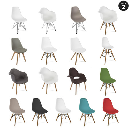 Pack de 2 sillas de diseño Mchaus por sólo 79 euros