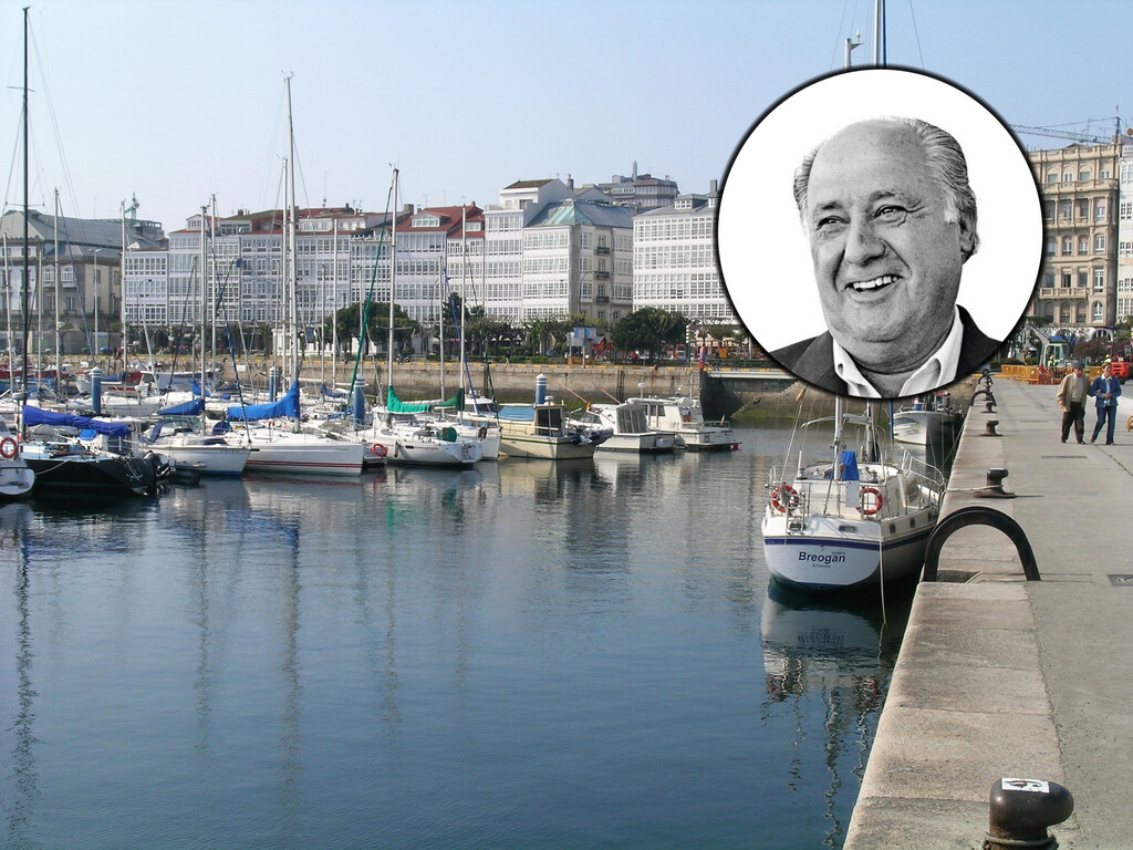 Lleno de ventanales, con vistas al puerto y muy cerca de Inditex: así es el casoplón donde vive Amancio Ortega en La Coruña 