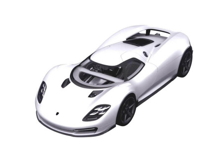 Así podría ser el Porsche 917 de calle, un sucesor para el 918 Spyder, según las imágenes de esta patente
