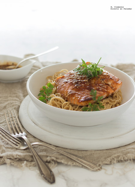 Salmón y pasta