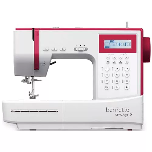 Máquina de coser Bernette Patchen para colchas, patchwork y 197 programas profesionales con ordenador 8 en 1