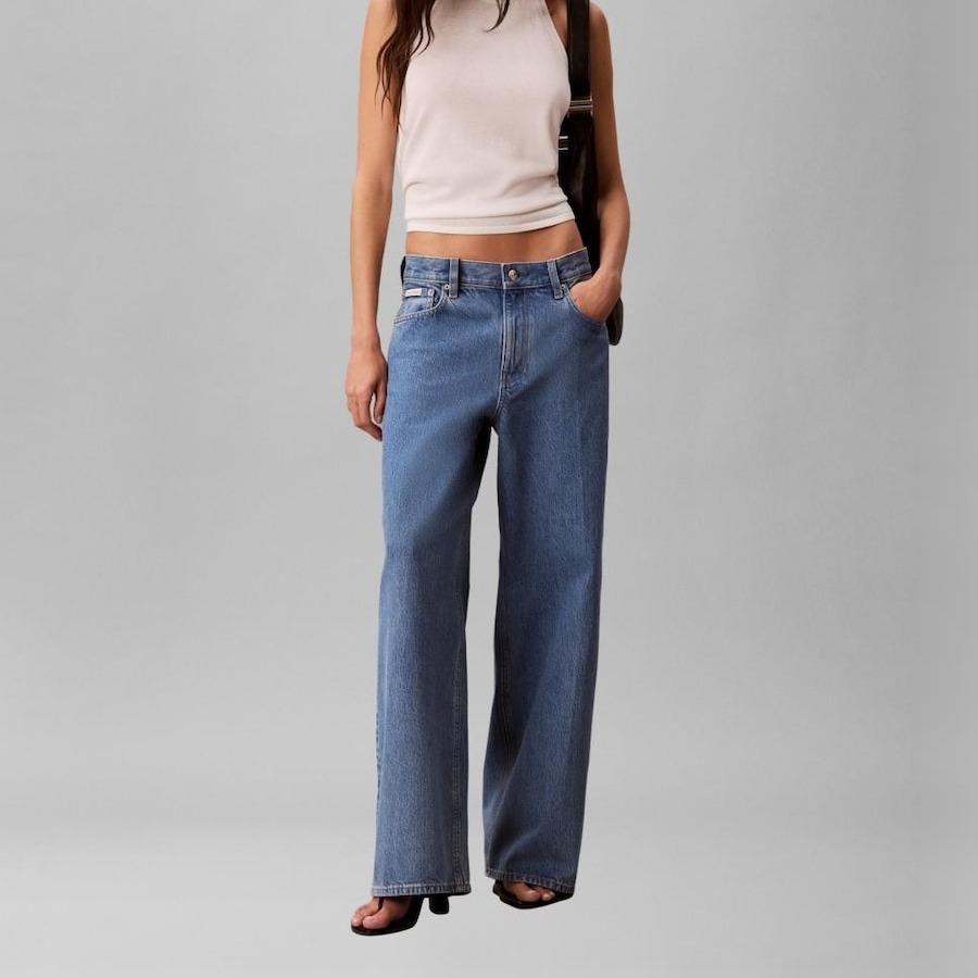 Vaquero Mujer Baggy Fit - Calvin Klein Jeans - Azul

