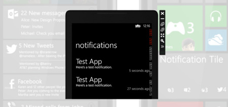 Centro de notificaciones extraoficial en desarrollo para Windows Phone