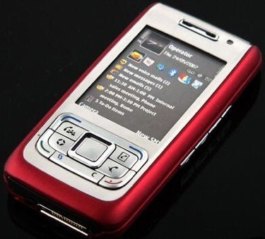 Nokia E65 en color rojo