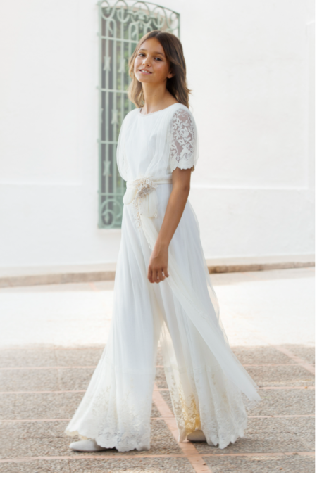 look de comunión con pantalón