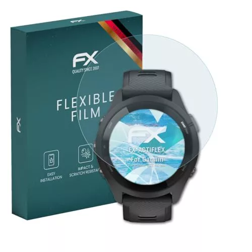 atFoliX Película Protectora compatible con Garmin Forerunner 265 46 mm, ultra claro y flexible FX 