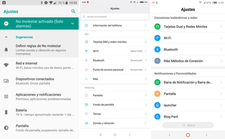 Android Puro vs capas de personalización