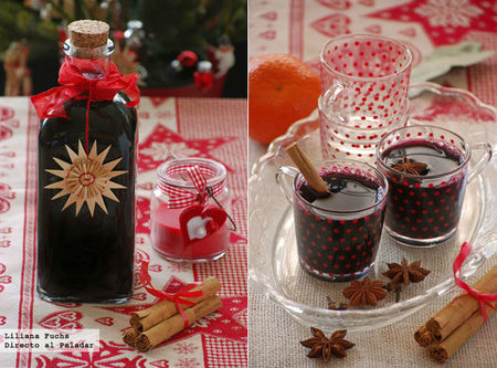 Glühwein, vino caliente especiado. Receta de Navidad
