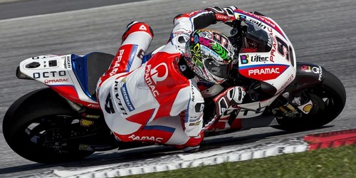 Danilo Petrucci termina primero en un muy accidentado segundo día de test en Sepang