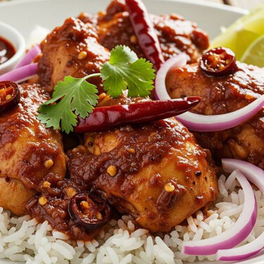 Adobo de pollo con chile ancho y chile guajillo: receta tradicional fácil y llena de sabor