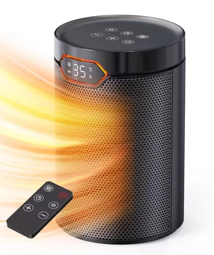 QEXREED Calefactor Bajo Consumo, 1500W