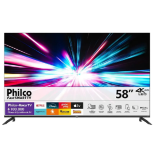 Smart Tv Philco 58 P58vik 4k Uhd Led Roku Dolby Audio Wi-fi Hdr10 110/220v
