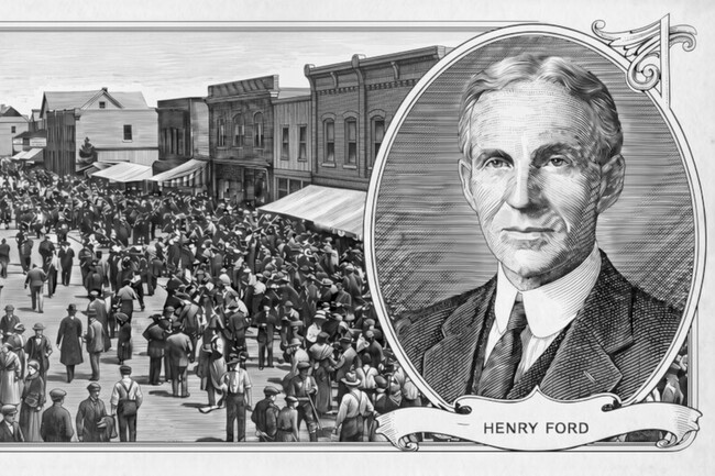 Henry Ford: "Es mejor que 20.000 personas estén satisfechas y bien alimentadas a que se creen unos pocos millonarios"
