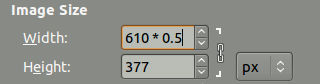 GIMP 2.8, operaciones matemáticas sencillas
