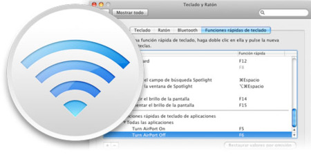 Truco: Activando/desactivando el AirPort mediante atajos de teclado