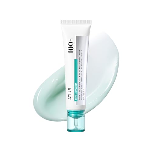 Anua PDRN Hyaluronic Acid 100 Moisturizing Cream, crema hidratante con ácido hialurónico, ADN de salmón, efecto glow, piel luminosa, para piel seca, skincare coreano 60ml