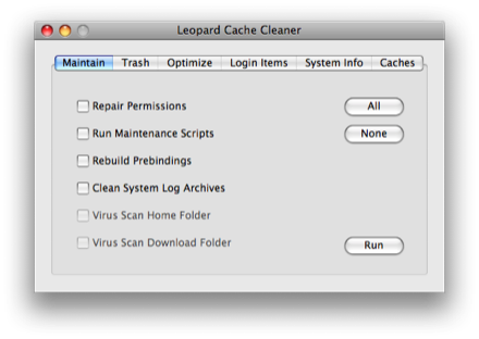 Leopard Cache Cleaner: mejora el rendimiento de tu Mac