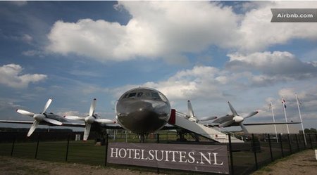 Hoteles raros: avión suite en Holanda