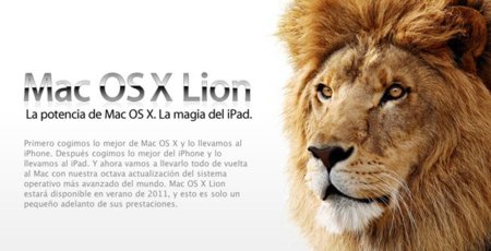 Mac OS X 10.7 Lion será más táctil e integrará una AppStore y FaceTime