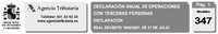 Modelo 347: cambios para el ejercicio 2011