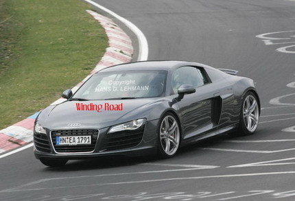 Audi R8 V10 ardiendo